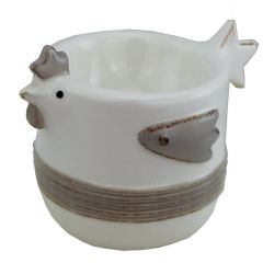 Eierbecher Huhn Keramik 9x7x7 cm