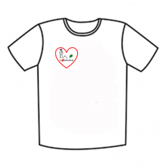 Ravensburger T-Shirt mit rotem Herz